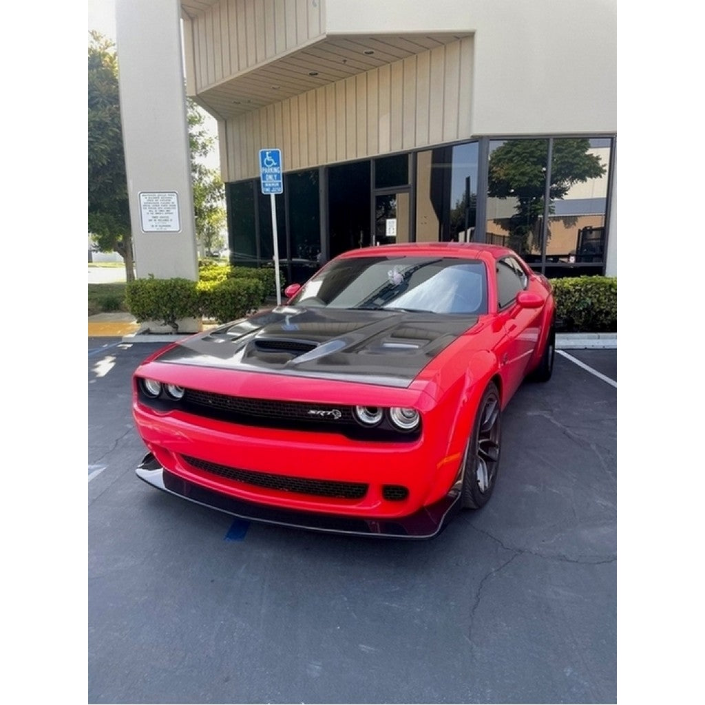 Carbon Fiber Dodge Challenger Hellcat Front Airdam / Lip 2015-2023