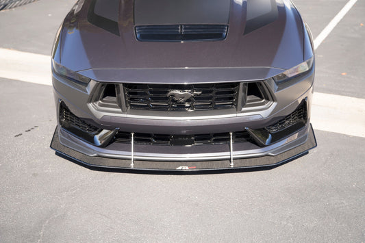 Ford Mustang Carbon Fiber Dark Horse Base Front Wind Splitter 2024 - 2024