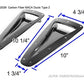 Carbon Fiber Universal Fitment Curved NACA Ducts