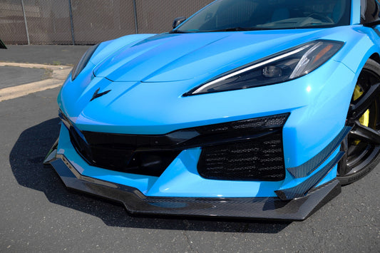 Chevrolet Corvette C8 Z06, E Ray, ZR1 Carbon Fiber Front Splitter/ Airdam/ Lip
