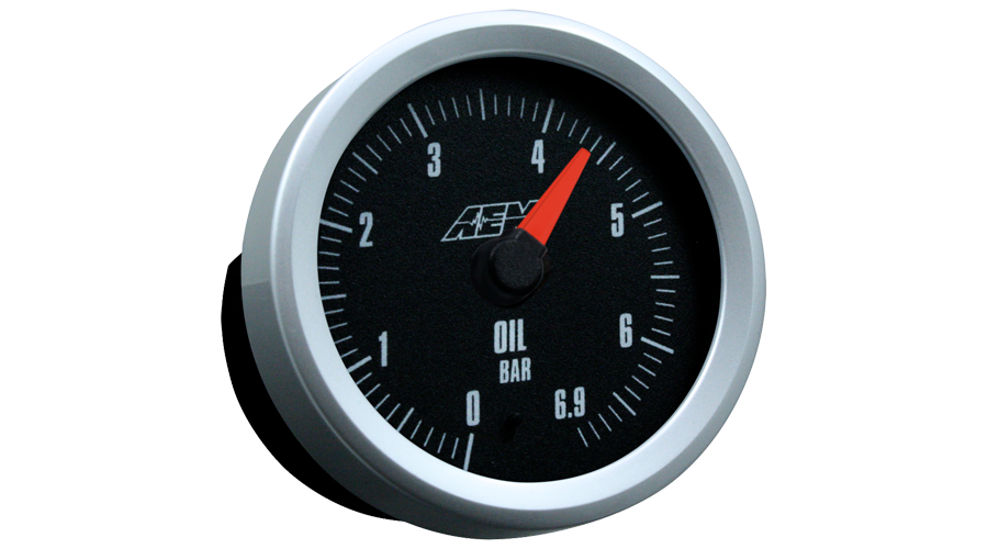 AEM Analog Metric Oil Pressure Display Gauge