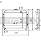 Koyo 70-74 Toyota Celica 1.6/2.0L I4 (MT) Radiator