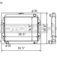 Koyo 76-77 Toyota Celica 2.2L I4 (MT) Radiator