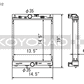 Koyo 03-07 Mitsubishi Evolution 7/8/9 Turbo (MT) Half-Size RACE  Radiator