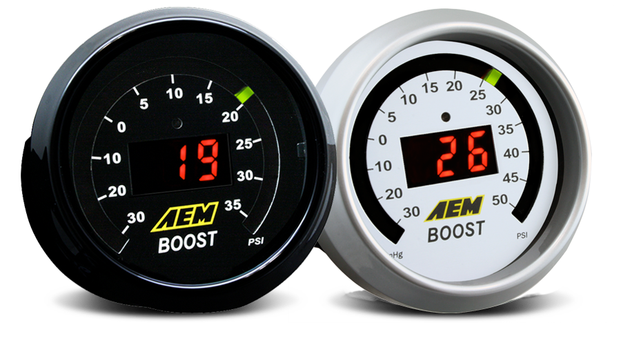 AEM Classic Digital Boost Display Gauges