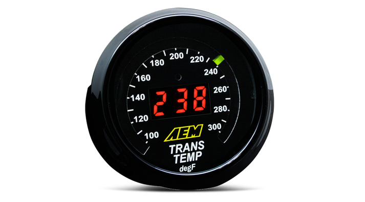 AEM Classic Digital Transmission Temperature Display Gauge – We Don't ...