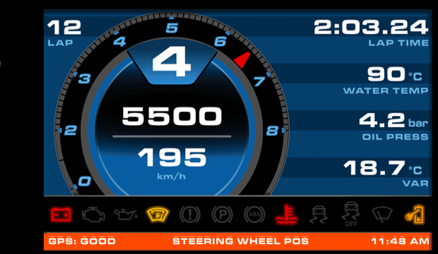 AIM MXG 1.3 Strada 7" Dash