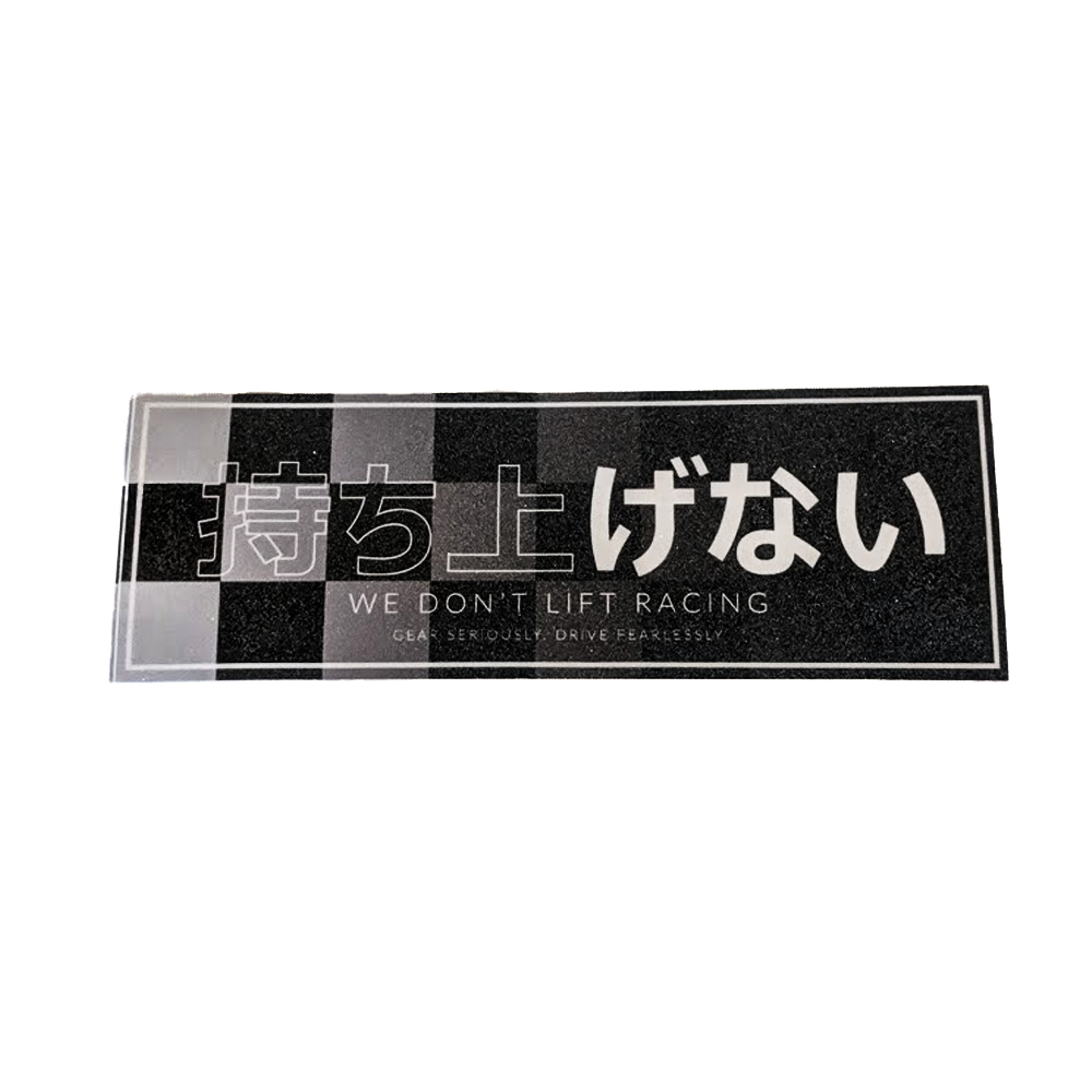 We Don't Lift Checkered