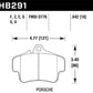 Hawk 99-00 Porsche 911 Carrera Carrera 2 Series 4 Piston Caliper HPS 5.0 Front Brake Pads