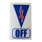 Safety Cut Off Switch Sticker